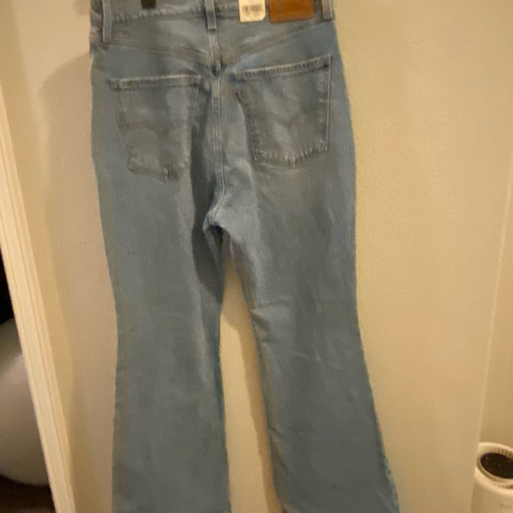 Levi's Blue Flare Wide Leg Jeans